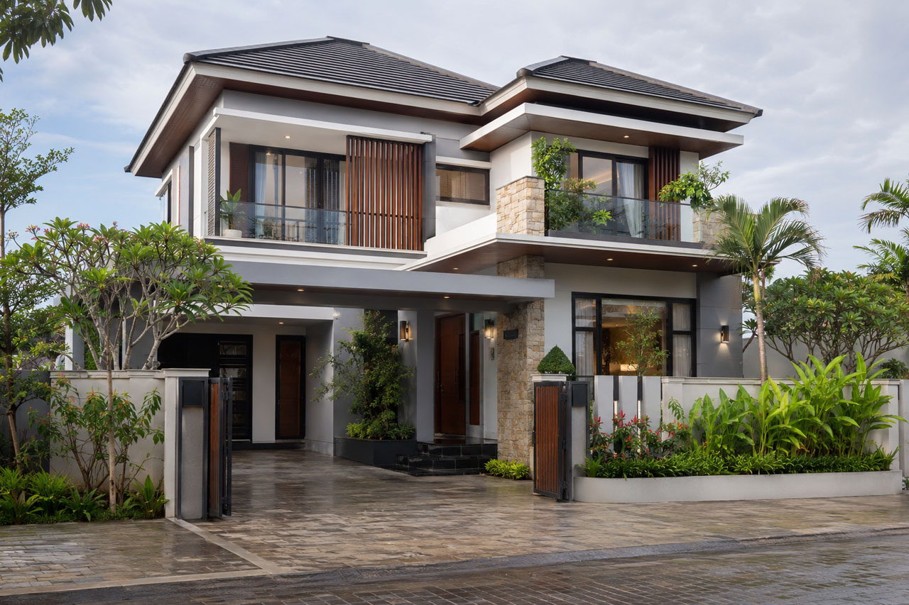 Paket rumah dua lantai